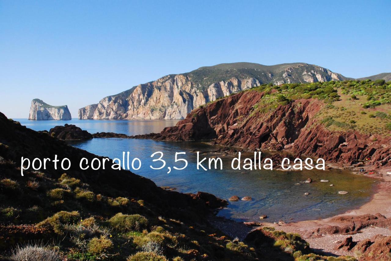 הוילה Nebida La Casa Del Mare Tanca Piras מראה חיצוני תמונה