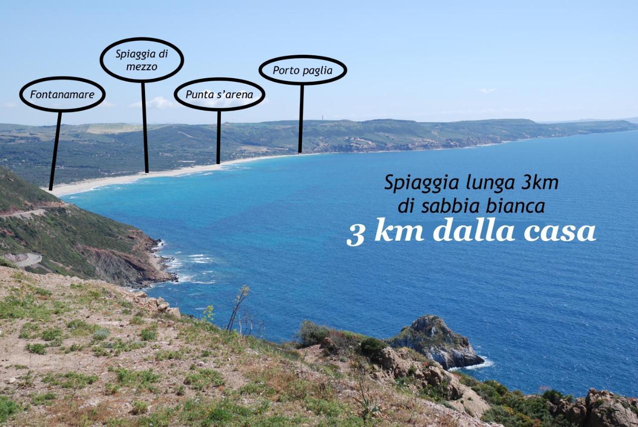 הוילה Nebida La Casa Del Mare Tanca Piras מראה חיצוני תמונה
